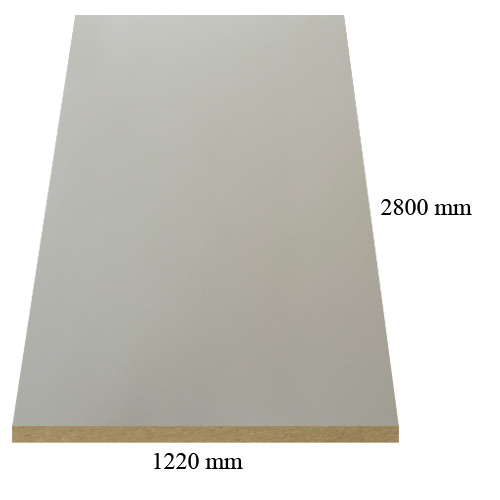 2944 Latte super matte - PVC coated 18 mm MDF